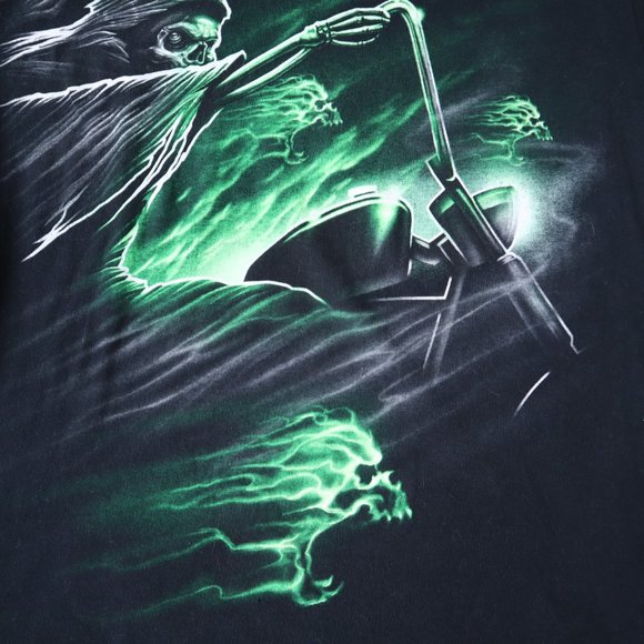 Grim Reaper Death Metal Art T Shirt, Size Large - Picture 8 of 12